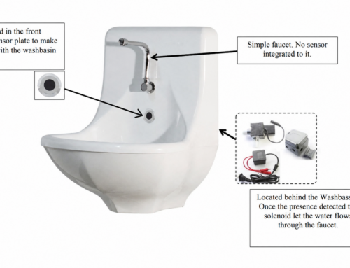 Medical Sensor Faucet Assembly | Dual Power Smart Automatic Faucet Components for Healthcare